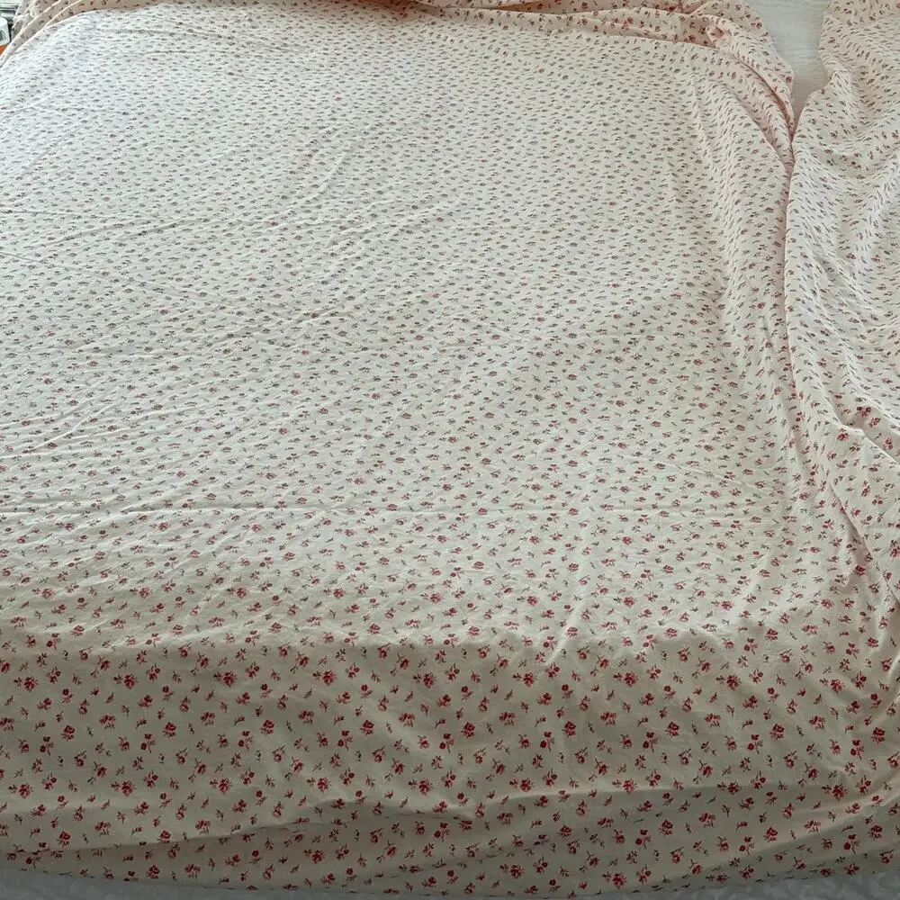 VINTAGE Ralph Lauren Colchester Twin Fitted Sheets Lot 2 Ditsy Floral Cotton USA